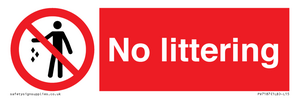 No littering